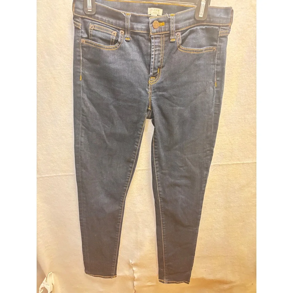 J. Crew Stretch Dark Wash‎ Skinny Jeans Women's Size 27x30